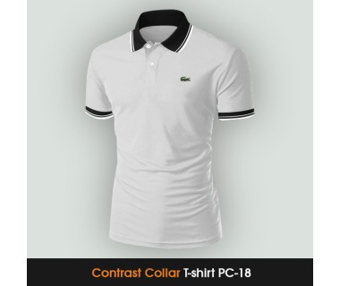 Contrast Collar T-shirt PC-18